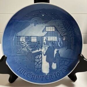 1973 Bing & Grondahl Plate COUNTRY CHRISTMAS LIMITED EDITION Henry Thelander Den